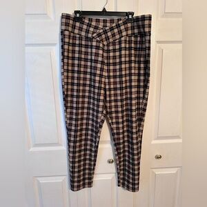 SHEIN women’s tartan skinny plaid work pants EUC